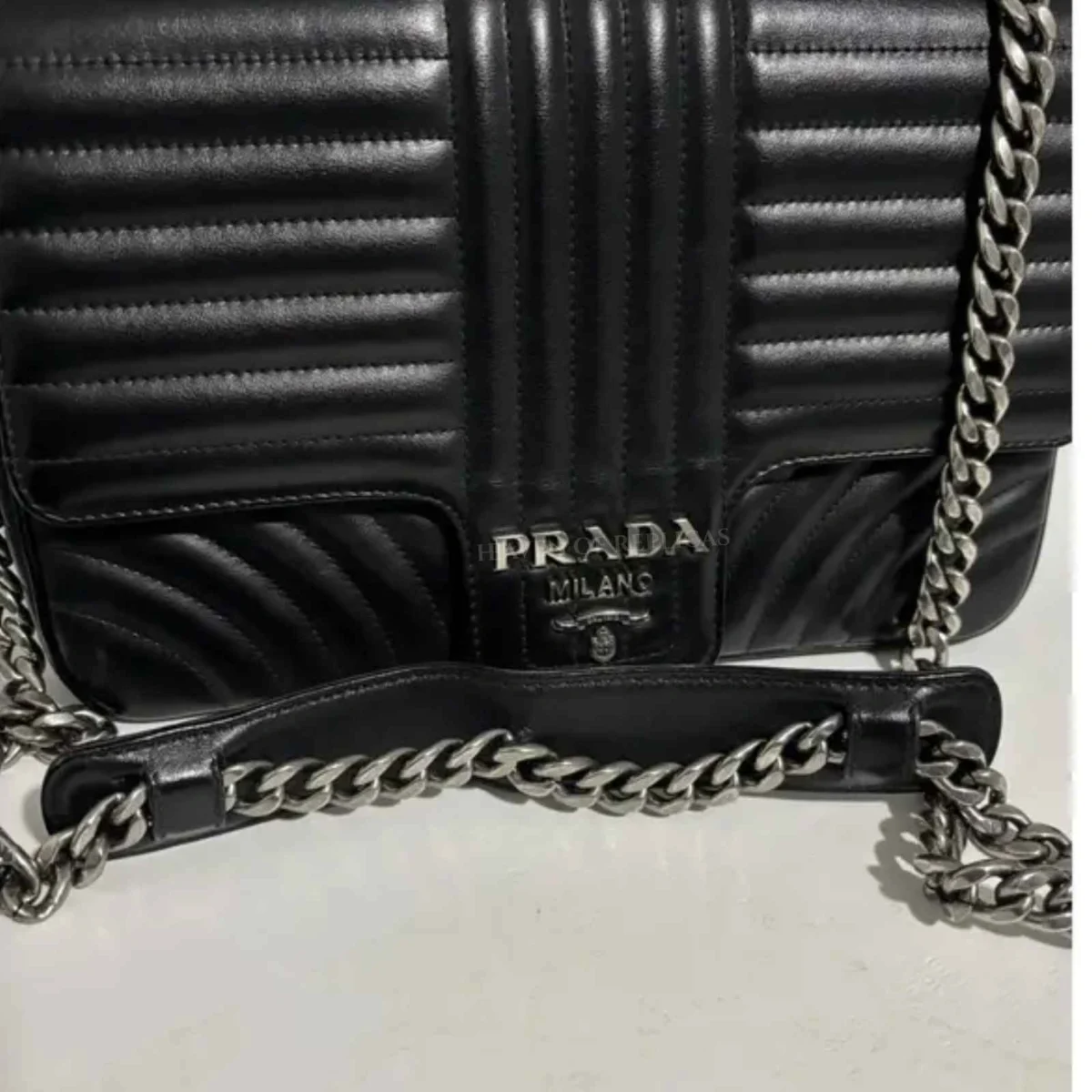 Diagramme leather handbag Prada - Image 2
