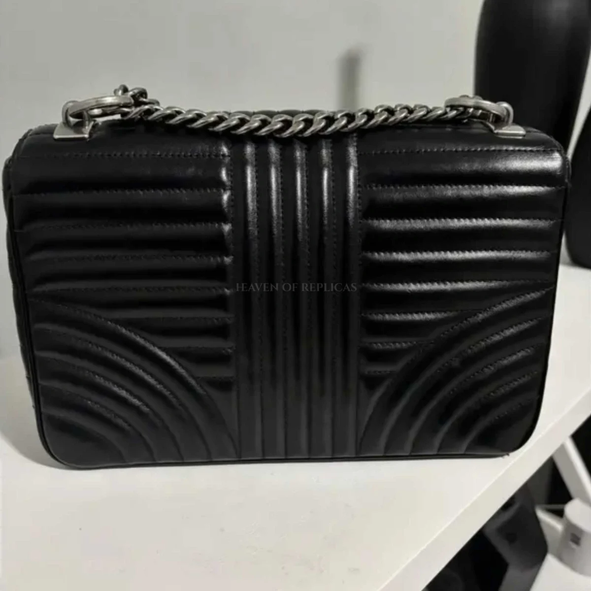 Diagramme leather handbag Prada - Image 3