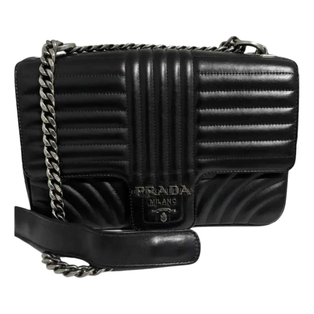 Diagramme leather handbag Prada