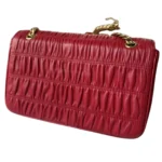 Prada Diagramme leather handbag Red, Leather - PRD-013 - Image 4