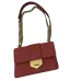 Diagramme leather handbag Red, Leather prada