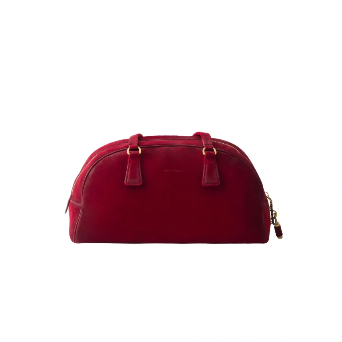 Prada Bowling medium suede bag - PRD-005 - Image 5