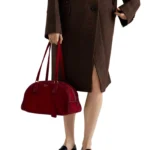 Prada Bowling medium suede bag - PRD-005 - Image 3