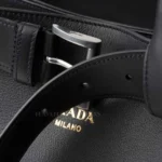 Prada Buckle leather bag with belt