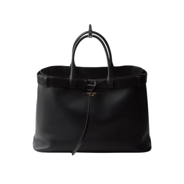 Prada Buckle leather bag with belt