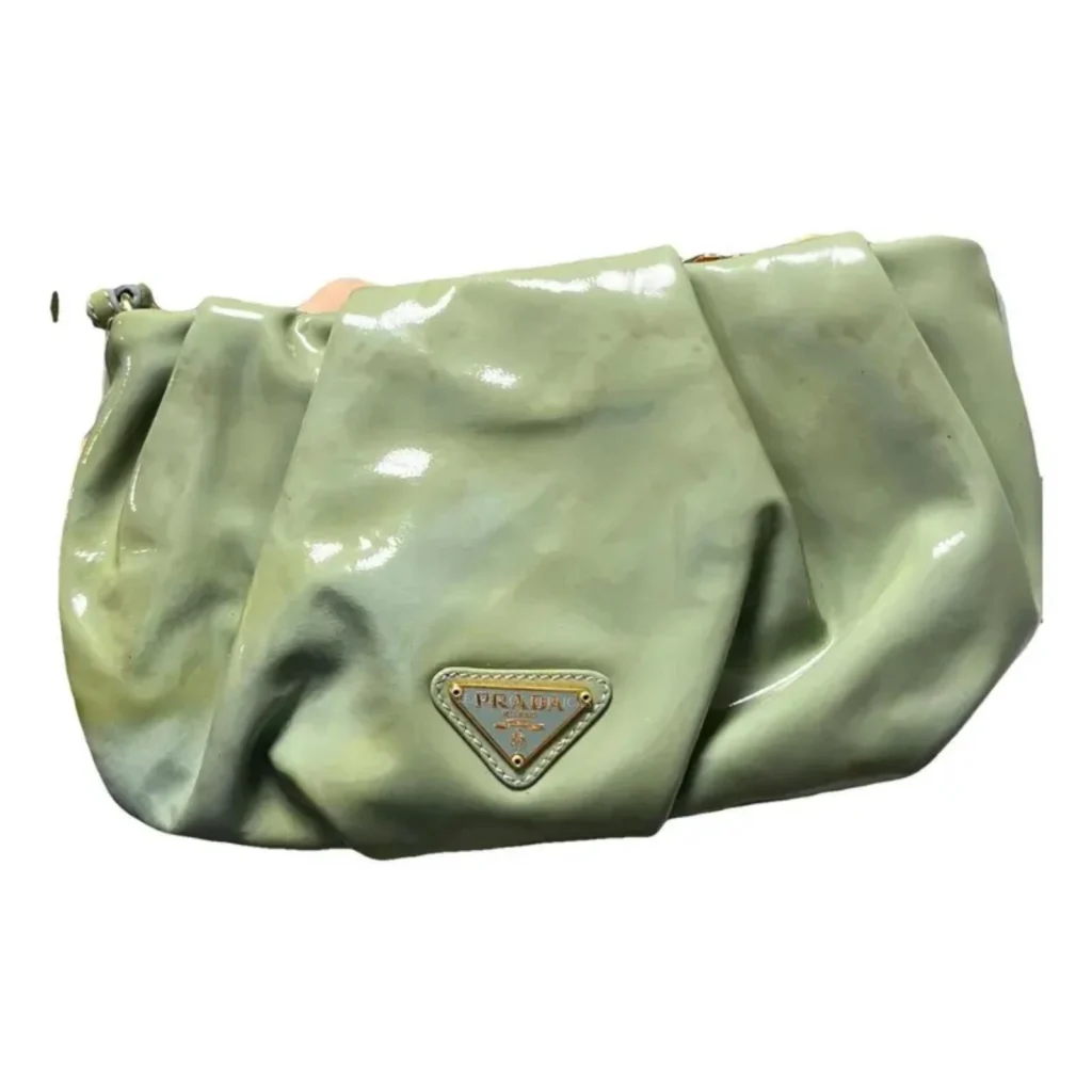 Prada Diagramme leather clutch bag