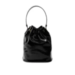 Prada Knockoff Duet Naplak Patent Leather Bucket Bag - PRD-015 - Image 4