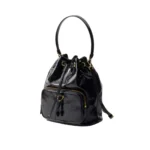 Prada Knockoff Duet Naplak Patent Leather Bucket Bag - PRD-015 - Image 2