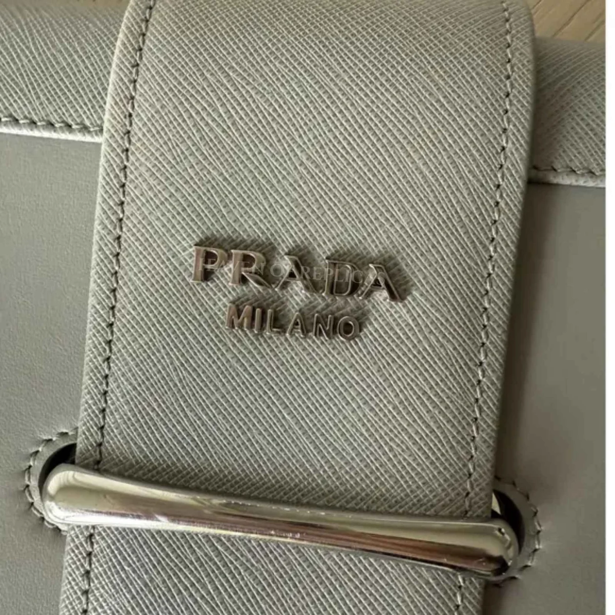 Prada Sidonie leather handbag  Grey, Leather - Image 4
