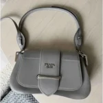 Prada Sidonie leather handbag  Grey, Leather - Image 3
