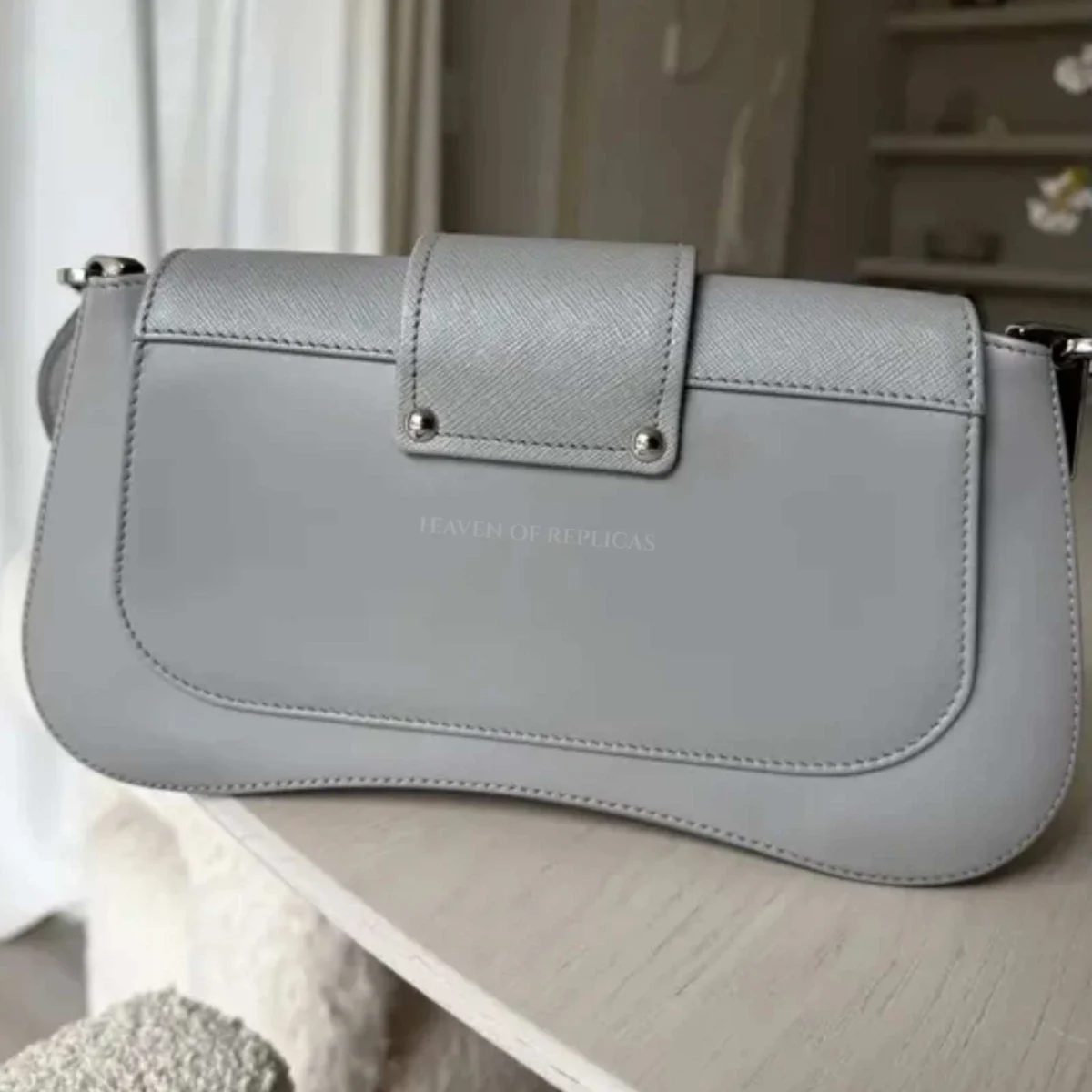 Prada Sidonie leather handbag  Grey, Leather - Image 5