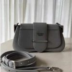 Prada Sidonie leather handbag Grey, Leather