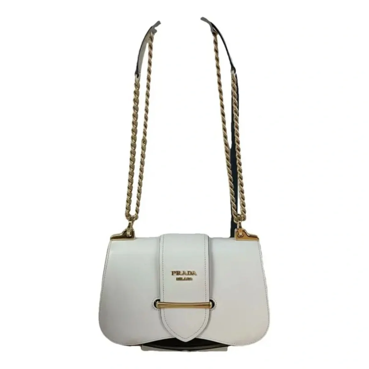 Prada  Sidonie leather handbag White, Leather - Image 3