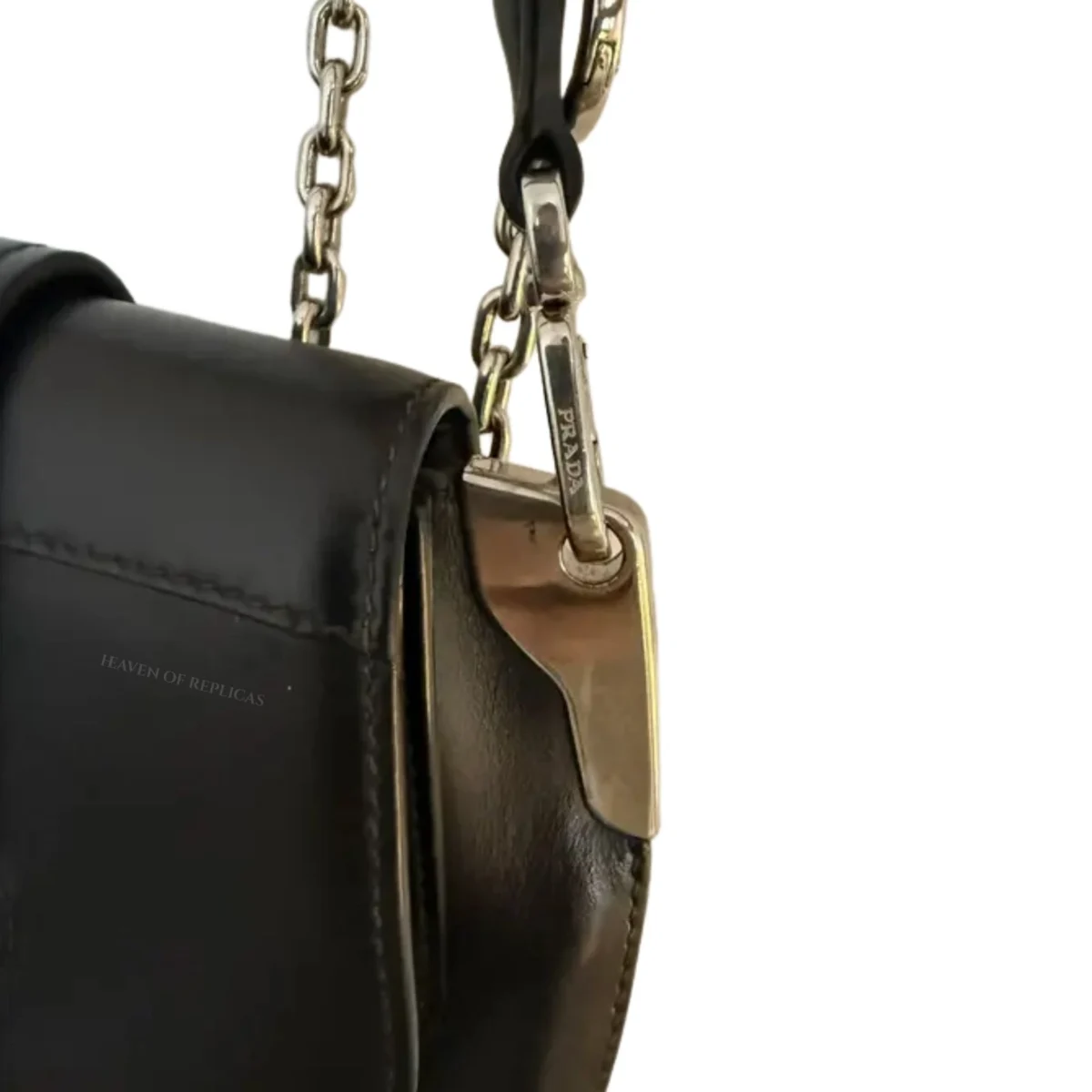 Sidonie leather handbag Prada Black, Leather - Image 2