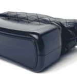 Chanel Aged Calfskin Quilted Medium Gabrielle Hobo Navy Black – CHN-008 - Image 3