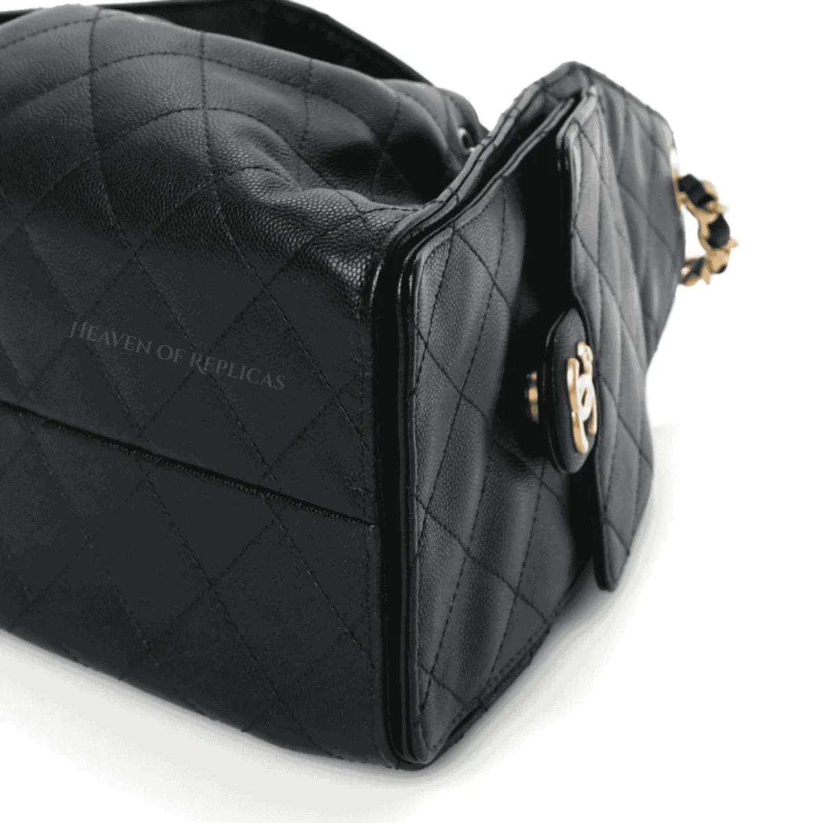 Chanel Caviar Quilted Small Chanel 25 Replica Handbag Black – CHN-0016 - Image 2