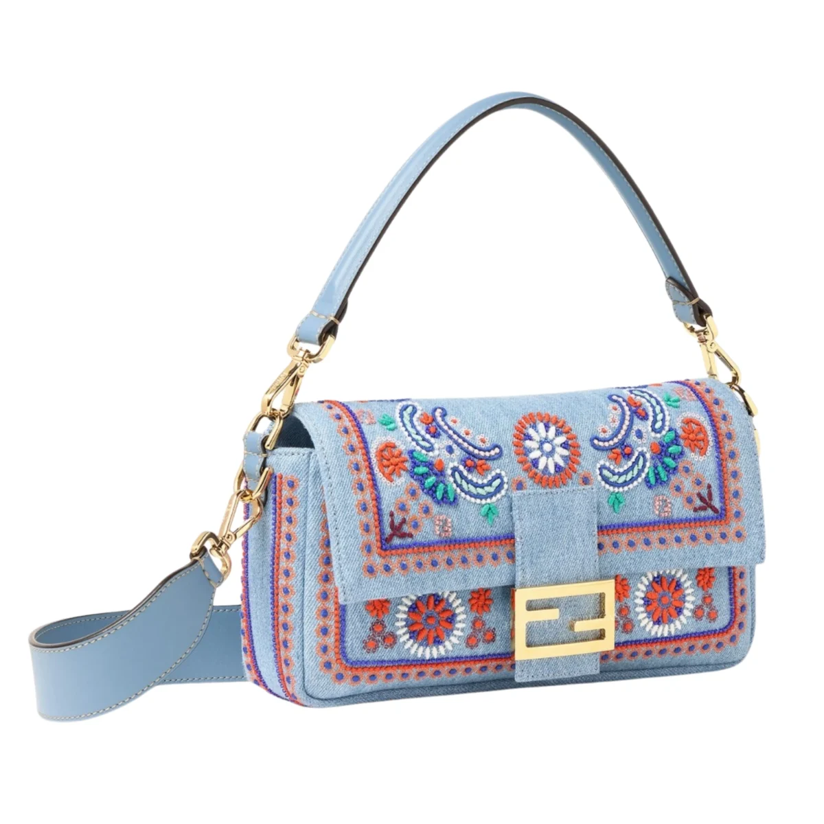 Baguette Denim Bag Knockoff – FEN-009 - Image 2