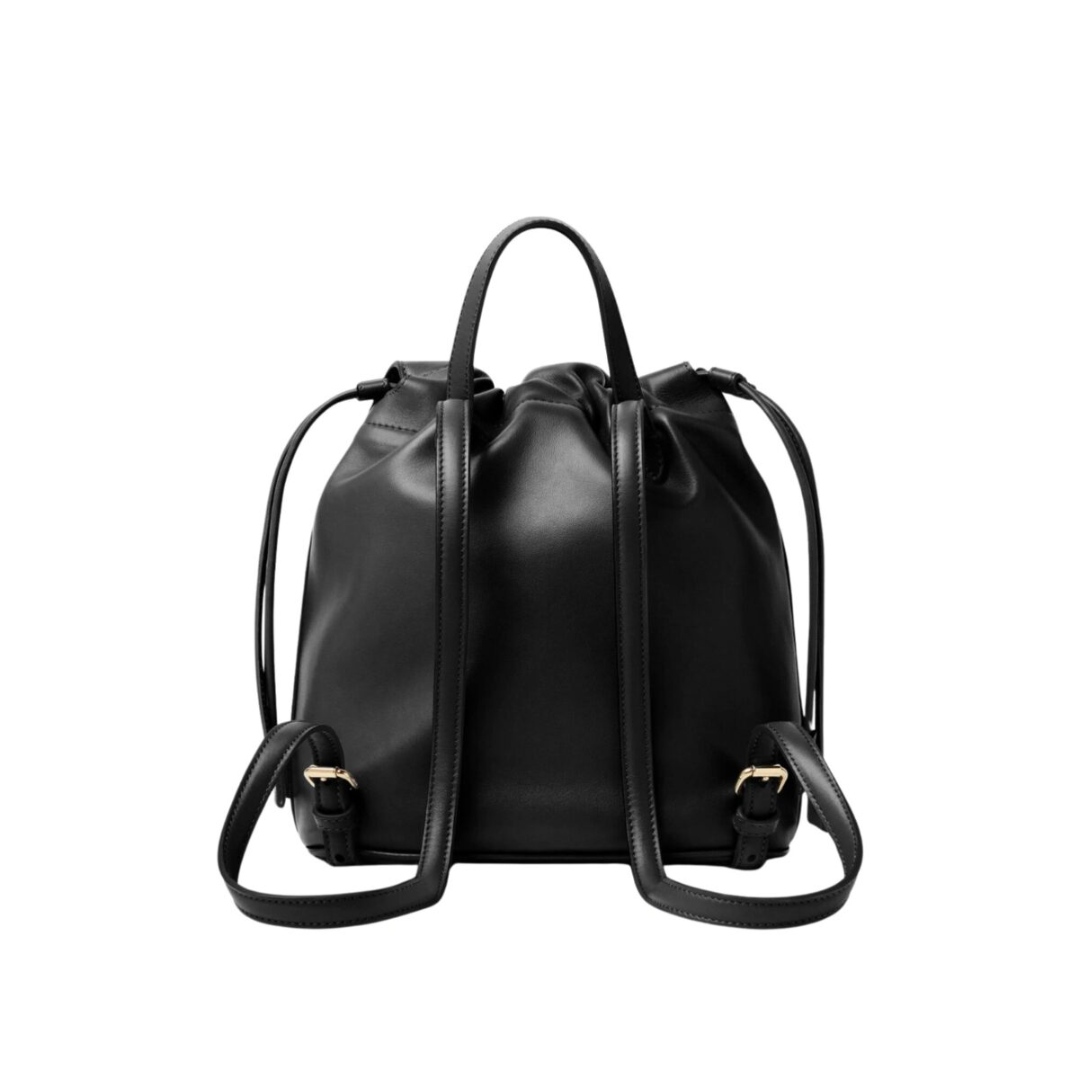Black Leather Backpack Knockoff– FEN-006 - Image 4